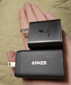 Anker USB C Charger, Anker GaNPrime 65W, 3-Port Fast Compact Foldable Wall Charger for MacBook Pro/Air, iPad Pro, Galaxy S22/S21, HP Spectre, Note 20/10+, iPhone 14/Pro, Pixel, and More Phantom Black 82 71FKTVOEF7L