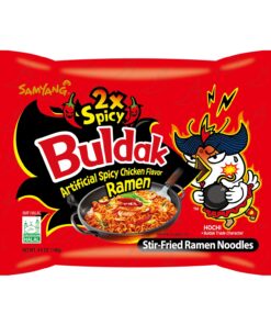 Samyang 2X Buldak (Korean) Hot Spicy Chicken Stir Fried Ramen 4.94 oz (Pack of 5) 4.90 Ounce (Pack of 5) 17 71FKs8dQBHS