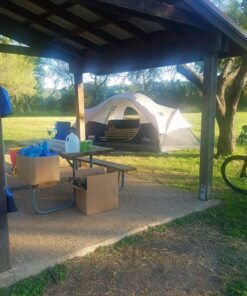 Coleman Red Canyon 8-Person Camping Tent, Weatherproof Family Tent Includes Room Dividers, Rainfly, Adjustable Ventilation, Storage Pockets, Carry Bag, & Quick Setup Black 33 71FKtY VAvL