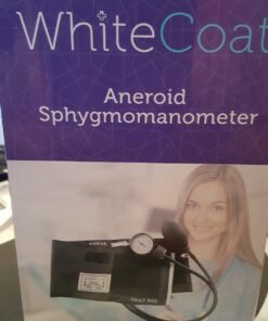 White Coat Deluxe Aneroid Sphygmomanometer Professional Blood Pressure Monitor with Adult Sized Black Cuff and Carrying Case 4 Piece Set 38 71FKwCn0H7L