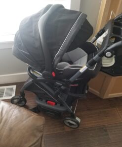 Graco SnugRider Elite Car Seat Carrier, Lightweight Frame, Travel Stroller Accepts any Graco SnugRide Infant Car Seat, Black 4-Wheel 36 71FKyJiEuSL