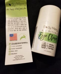 Body Merry Age Defense Eye Cream – Anti-Aging Treatment for Puffy Eyes, Dark Circles, Bags, Fine Lines and Wrinkles – Brightening Daily Face Moisturizer, 1.7 oz 46 71FL0QfJewL