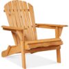 Best Choice Products Folding Adirondack Chair Outdoor Wooden Accent Furniture Fire Pit Lounge Chairs for Yard, Garden, Patio w/ 350lb Weight Capacity - Brown Natural 9 71FL5vyzgZL