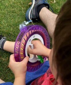 Hengda kite Professional Outdoor Kite Line Winder Winding Reel Grip Wheel with Flying Line String Flying Tools with Lock-Blue 100M-50LB 25 71FLQikwtAL