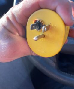 Camco PowerGrip Camper/RV Adapter | Features a 15-Amp Male (NEMA 5-15P) & 30-Amp Female (NEMA TT-30R) Connection | Rated for 125V/1875W (55223) 18 71FMSEXYOlL