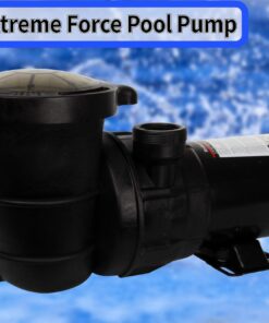 Rx Clear Extreme Force High Performance Pool Pump for Above Ground Swimming Pools | Single Speed | ¾ HP Pump | 115V 7.3 Amps | Economically Smart Choice | 6-Foot Cord Included 3/4 HP 12 71FMl2ImewL