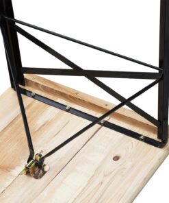 Outsunny 6' Portable Picnic Table and Bench Set, Outdoor Wooden Folding Camping Dining Table Set for Patio Garden Outdoor Activities 24 71FMyKV5xuL 1