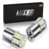 LUYED 2 x 650 Lumens 12v-24v 1156 1141 1003 3014 54-EX Chipsets Led Bulb Used For Back Up Reverse Lights,Brake Lights,Tail Lights,Rv light,Xenon White 46 71FN0e2wXSL