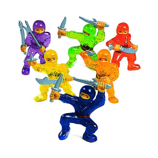 Fun Express Vinyl Ninja Warrior Toys (48 Pieces) Party Favors, Classroom Counters, Carnival Prizes 1