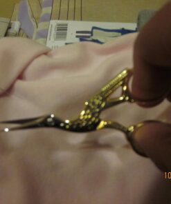 Fiskars Gingher Stork Embroidery Scissors (3 ½ in.), Gold 3.5" Gold 24 71FNZr80DOL