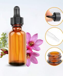 Nelipo 1oz Amber Glass Bottles for Essential Oils with Glass Eye Dropper - Pack of 6 6 Pack 26 71FNp5qOeuL