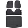 Auxko All Weather Floor Mats Cargo Liner Fit for Honda CR-V 2023 2024 (Not Hybrid) TPE Rubber Liners Set CRV Accessories Cargo Liner for Lowest Position floor+lower cargo mat 23-24 non hybrid 19 71FNuUneRmL