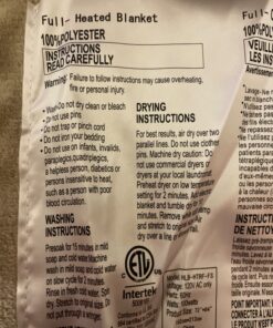 Electric Heated Blanket 72"x84" Full Size with 4 Heating Levels and 10 Hours Auto-Off Large Oversized Heating Blanket with Soft Plush Fabric for Bedding - Beige Full(72"x84") 35 71FOA3A8qNL