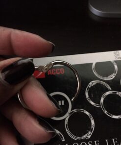 ACCO Loose Leaf Binder Rings, 1 Inch Capacity, Silver, 100 Rings / Box (72202) 12 71FOK6GshYL