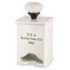 Mud Pie FBA_ Ceramic Tea Bag Caddy, White 9 71FP2YnhVzL