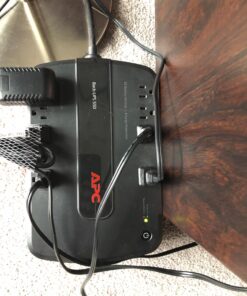APC UPS Battery Backup for Computer, BE550G Surge Protector with Battery Backup, Dataline Protection 550VA 23 71FP3OXApL