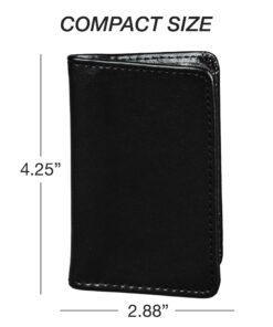 Alternative view of Samsill 81220 Regal Leather Business Card Holder, Case Holds 25 Business, Black