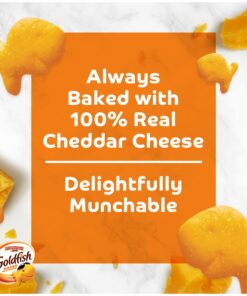Goldfish Cheddar Crackers, 27.3 oz carton, 2 CT box Cheddar 2 count 1.71 Pound (Pack of 2) 8 71FQeLwTBpL