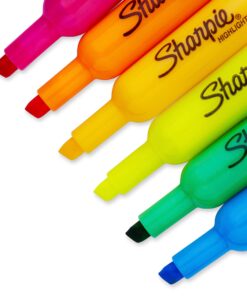 SHARPIE Tank Style Highlighters, Chisel Tip, Assorted, Box of 12 19 71FROqQQcL
