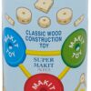 Schylling MKT Super Makit Classic Wood Construction Toy, 3+ years, 70-Pieces (1 EA) 36 71FSVO8quWL