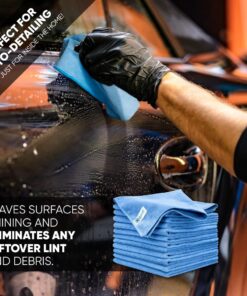 MW Pro Microfiber Cleaning Cloth | Orange (12 Pack) | Size 16" x 16" | All Purpose Microfiber Towels - Clean, Dust, Polish, Scrub, Absorbent 15 71FT1DHlBvL 3