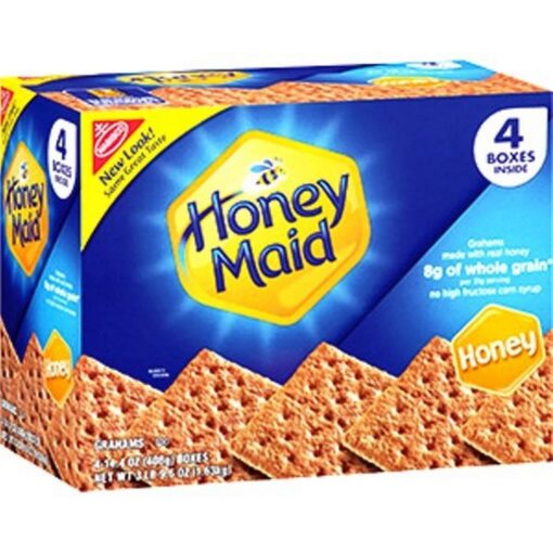 Nabisco Honey Maid Graham Crackers, Honey 4-14.4oz 14.4 Ounce (Pack of 4)