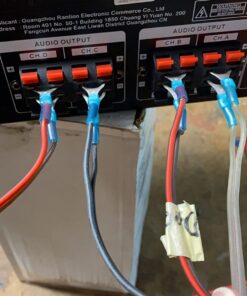 Donner Bluetooth 5.0 Stereo Audio Amplifier Receiver, 4 Channel 440W Peak Power Home Theater Stereo Receiver with USB, SD, FM, 2 Mic in Echo, RCA, LED, Speaker Selector for Studio, Home - MAMP5 27 71FTfMF iRL