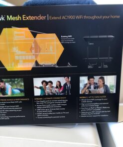 NETGEAR WiFi Mesh Range Extender EX7000 - Coverage up to 2100 sq.ft. and 35 devices with AC1900 Dual Band Wireless Signal Booster & Repeater (up to 1900Mbps speed), plus Mesh Smart Roaming 33 71FTw7lBIrL