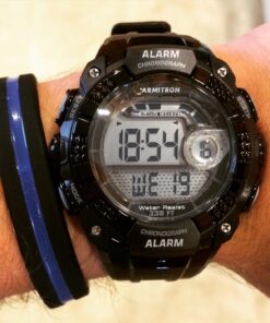 SayitBands Thin Blue Line Wristband - Your Choice of Size Default (8") 12 71FTysnHq0L