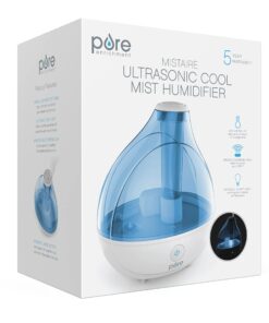 Pure Enrichment® MistAire™ Ultrasonic Cool Mist Humidifier - Quiet Air Humidifier for Bedroom, Nursery, Office, & Indoor Plants - Lasts Up To 25 Hours MistAire (Large) 28 71FUG4QaQtL