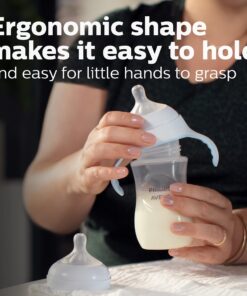 Philips AVENT Natural Baby Bottle with Natural Response Nipple, Clear, 9oz, 4pk, SCY903/04 4 Pack 27 71FURzhjH0L