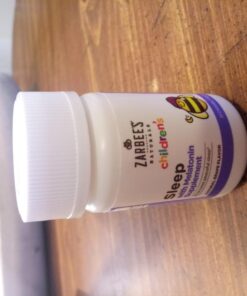 Zarbee's Kids 1mg Melatonin Chewable Tablet, Drug-Free & Effective Sleep Supplement, Easy to Take Natural Grape Flavor Tablets for Children Ages 3 and Up, 30 Count Grape Tablets, 30ct 46 71FVax69ePL