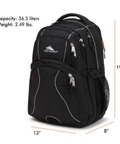 High Sierra Swerve Laptop Backpack, Black, One Size 27 71FVgyrZ9L