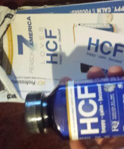 HCF Happy, Calm & Focused - Natural Nootropic Focus Supplement - Boost Concentration, Enhance Focus, Natural Calm Aid & Stress Relief - 90 Capsules for Men & Women - Caffeine-Free Brain Supplement 90 Count (Pack of 1) 44 71FVwEfVZJL