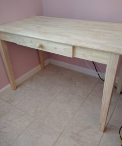 International Concepts Basic Desk with Drawer, Unfinished 75 71FWBAJKeGL