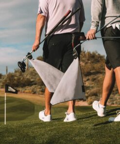 STICKIT Magnetic Towel, Gray | Top-Tier Microfiber Golf Towel with Deep Waffle Pockets | Industrial Strength Magnet for Strong Hold to Golf Carts or Clubs Pack of 1 15 71FWtgS6CqL
