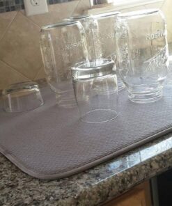 Norpro 18 by 16-Inch Microfiber Dish Drying Mat, Grey (359G), Pack of 1 42 71FX471flxL