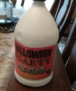 Froggy's Fog Halloween and Party Fog Fluid, High Output Long-Lasting Fog Juice for 400-1500 Watt Water-Based Fog Machines, Great for Pro and Home Haunters, Theatrical Effects, DJs, and More, 1 Gallon 25 71FXZ8GYZ9L