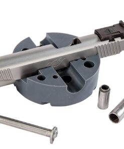 Alternative view of Wheeler Universal Bench Block with Non-Marring Construction and Multiple Uses for Pistols, Gunsmithing and Maintenance, Original Version