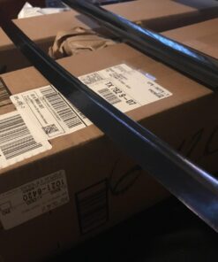 Auway Handmade Katana Samurai Sword Blue/Black/Red Baked Finish Blade with Wooden Scabbard 17 71FYiQJRtcL