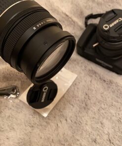 Foto&Tech Camera Lens Cap Keeper Holder with Elastic String Anti-Loss. Compatible with Canon, Nikon, Sony, Panasonic, Fujifilm, Pentax, Sigma DSLR SLR Evil Mirrorless Cameras Video Cameras (3 Pack) 3 Pack Black 28 71FYnQVA2HL 1