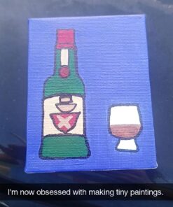 SL crafts Mini Stretched Canvas 3.5"X2.75" (1 Pack of 12 Mini Canvases) 25 71FZBQa5rKL