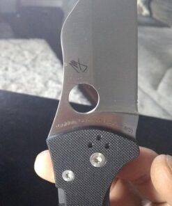 Spyderco Yojimbo 2 Specialty Tactical Knife with 3.2" CPM S30V Steel Black Wharncliffe Blade and Durable Black G-10 Handle - PlainEdge - C85GP2 Steel Blade 64 71FZdEBmgqL