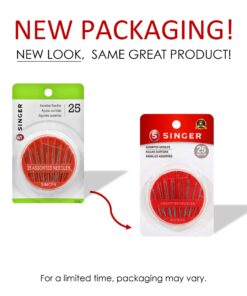 SINGER 00276 Assorted Hand Needles in Compact, 25-Count,Assorted 25/Pkg 1-Pack 11 71Fa5FSBsWL