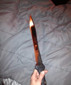 Combat Commander Gladiator Sword | Full-Tang Gladius Sword | 16 5/8" Razor Sharp Blade | 1060 High Carbon Steel Roman Sword Real | TPR Rubberized Handle | Reinforced Nylon Sheath | 24" Length 18 71Fa8a5mR7L 1