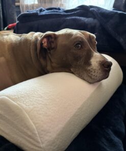 Cushy Form Bolster Pillow for Lumbar and Leg Support - 20.5 x 8 x 4.5 Inches Half Moon Memory Foam Cushion for Stomach, Back & Side Sleepers - Roll Pillows for Back and Neck w/Washable Cover Semi Roll - 4.5" 59 71FaCTY4rlL