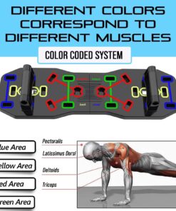 AERLANG Push Up Board, Portable Multi-Function Foldable 10 in 1 Push Up Bar, Push up Handles for Floor,Professional Push Up Strength Training Equipment P1-Push up board 8 71FaHZrfR9L