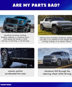 PartsW - 4 Pc Suspension Kit 2 Front & 2 Rear Sway Bar End Links Fits Chevrolet Prizm 98-02/ Toyota Corolla 93-02 + More 14 71FaTBF CkL