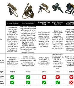 Hunter Safety System Reflective Lifeline for Tree-Stand Hunting Safety Harness 1-pack 14 71FaeVehidS 4