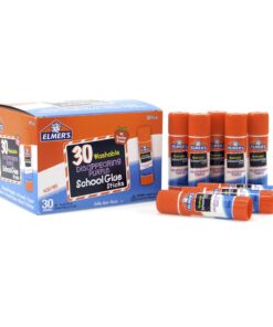 Elmer's Disappearing Purple School Glue Sticks, Washable, 7 Grams, 30 Count 22 71FafKpwztL